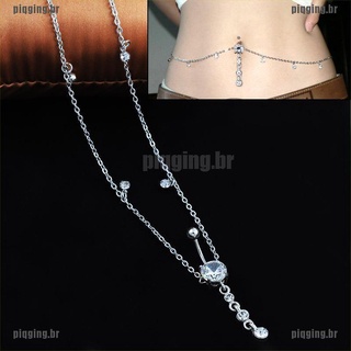 Pusar baja bedah dengan rantai pusar/tindik/cincin/Tubuh