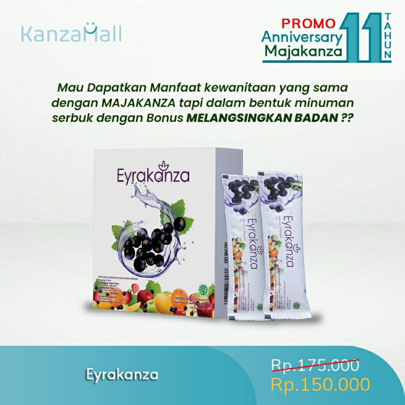 MAJAKANZA 100% Asli / Obat Keputihan Kista Miom Tanpa Operasi  / Pelancar Haid Paling Ampuh / Atasi Nyeri Haid / Perapat Miss V Majakani Kanza / Manjakanza Manjakani