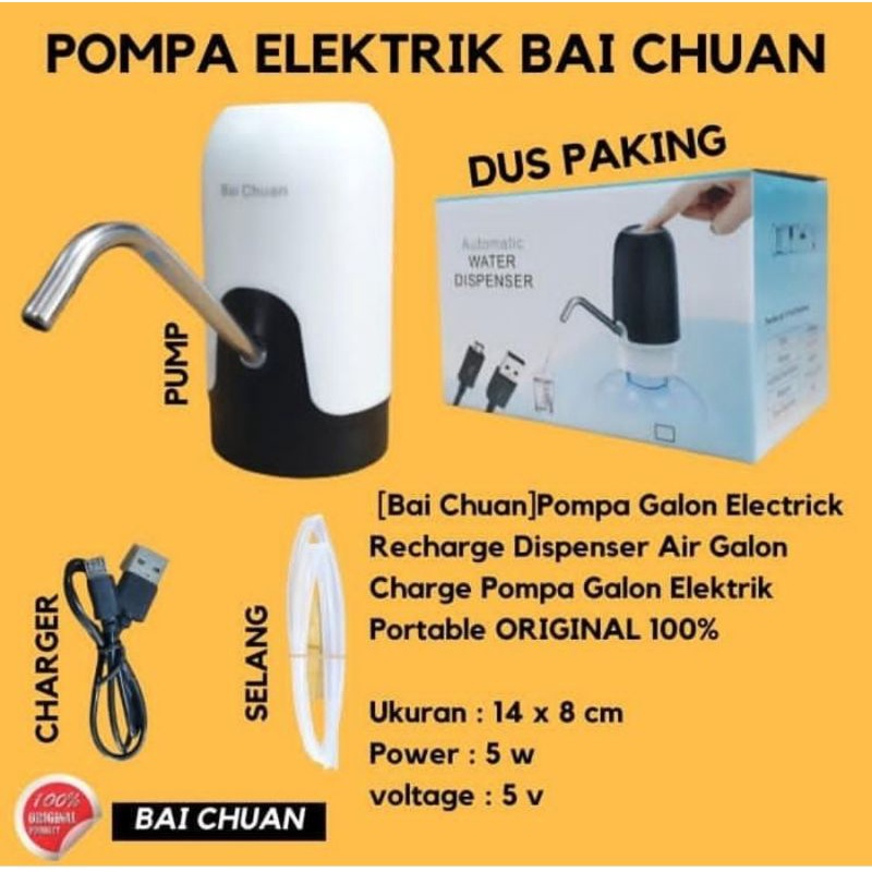 pompa galon elektrik Bai Chuan