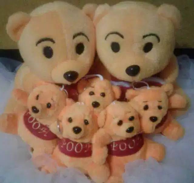 Boneka mini beranak 2 ibu beranak 5