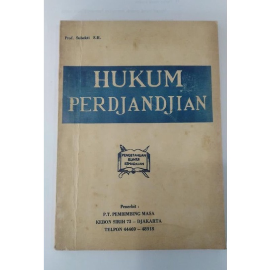 Hukum perdjandjian-Subekti
