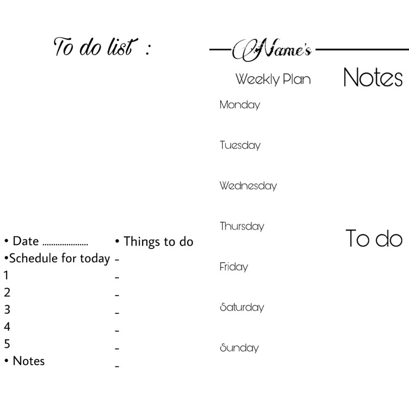 

Acrylic Planner, Acrylic To do list