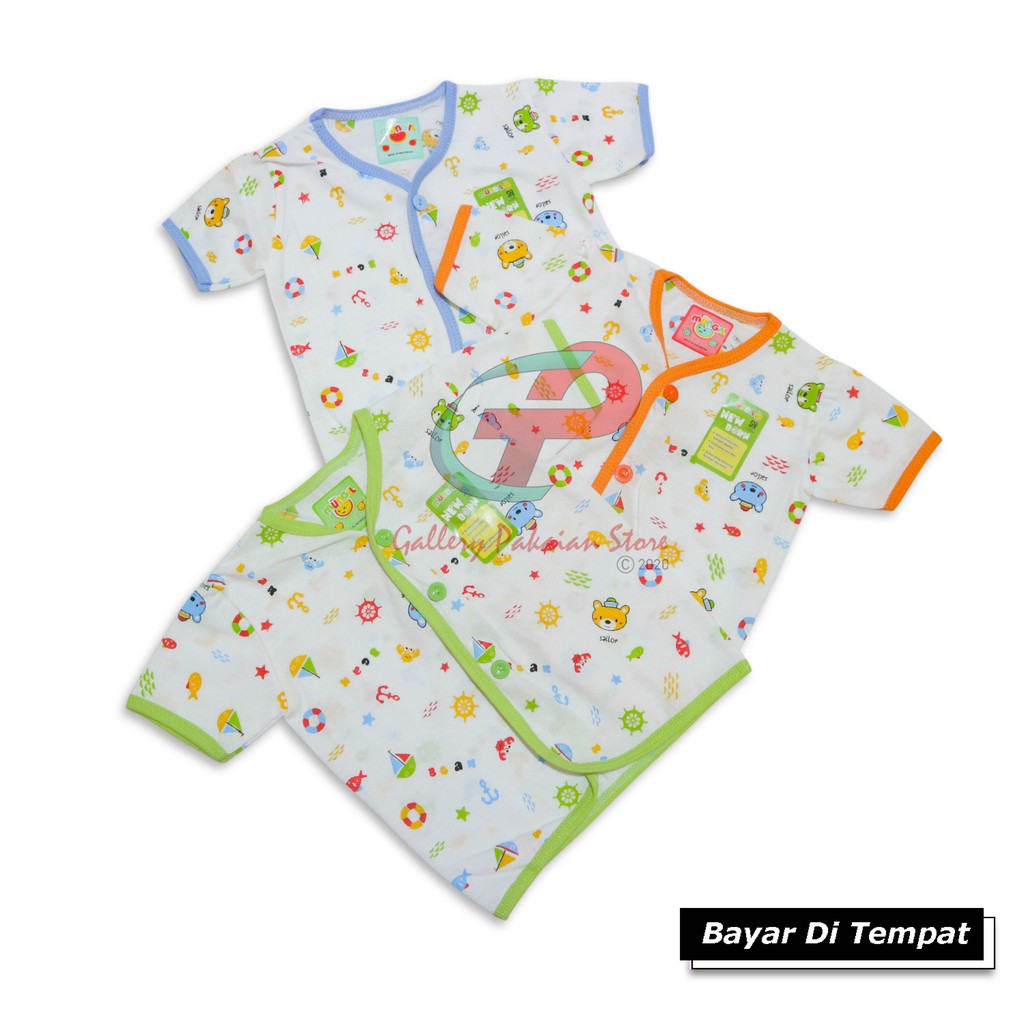 SET BAJU BAYI MUNGIK UNISEX BAHAN KATUN SNI WARNA RANDOM TERMURAH