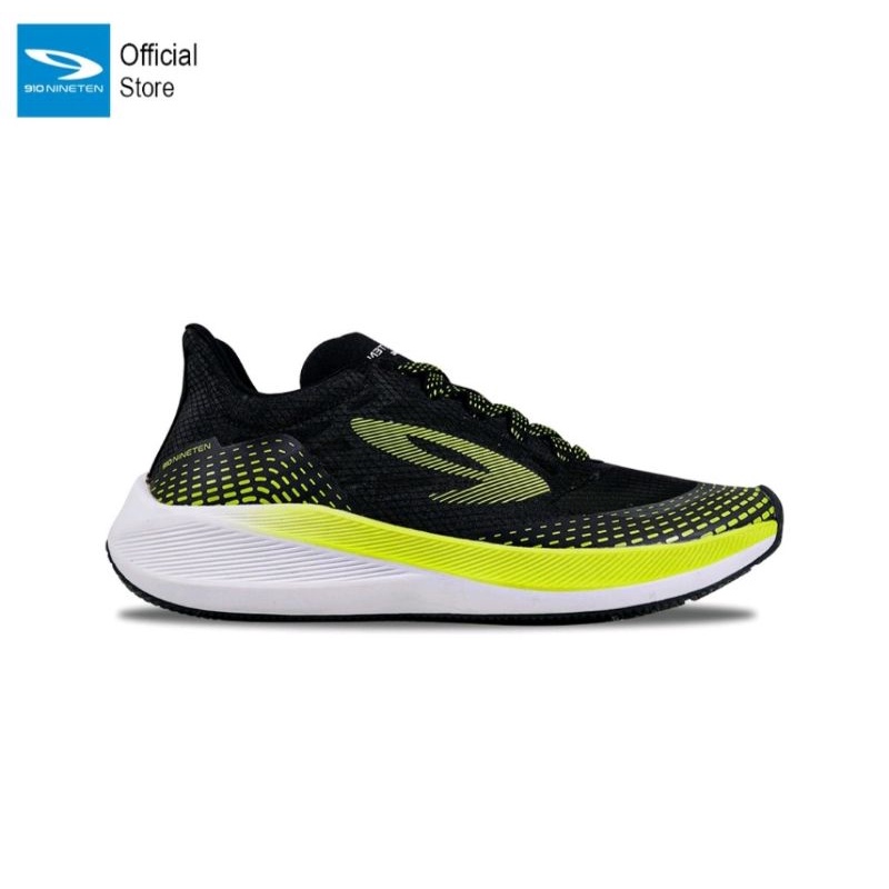 Nineten 910 Haze 1.5 Sepatu Lari Sepatu Sport Hitam/Hijau Neon/Putih - 42