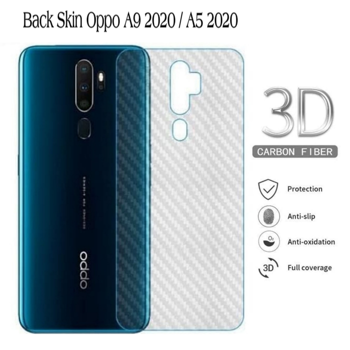 Skin Carbon Oppo A9 2020 / Oppo A5 2020 Back Skin Handphone Protector