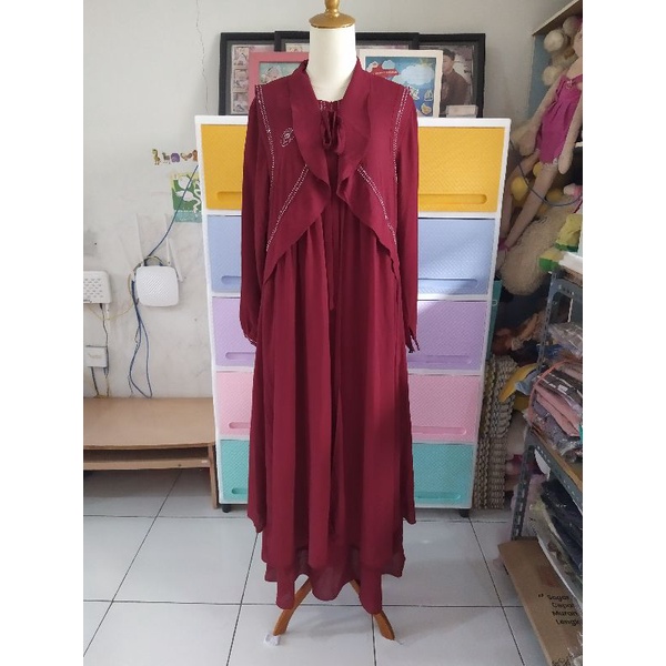Gamis 2in1 ceruty by ZhafRaNa