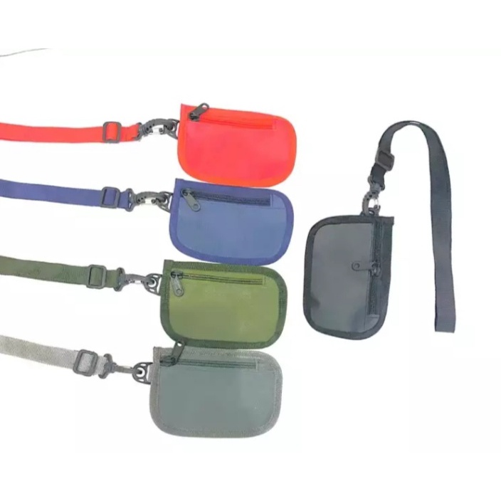 tas sako kalung leher tas wallet pria / wanita