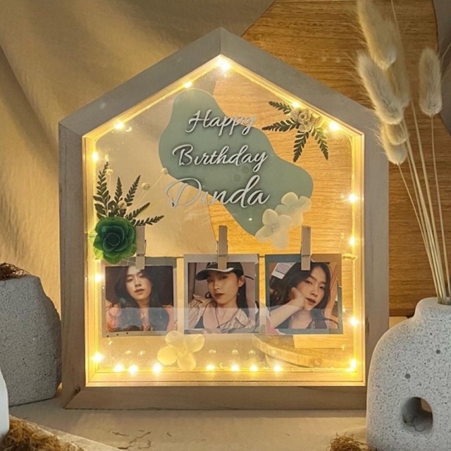 KADO POLAROID CUTTING TULISAN CUSTOM FRAME RUMAH HADIAH KADO UNIK UNTUK BESTIE | KADO COWOK | HADIAH
