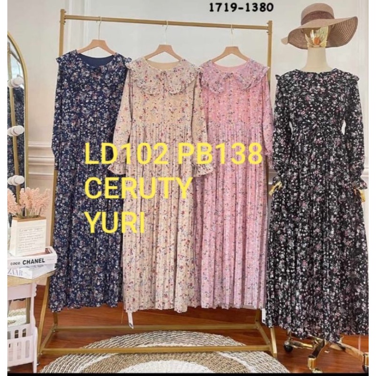 Gamis Ceruty Plisket “ Yuri “