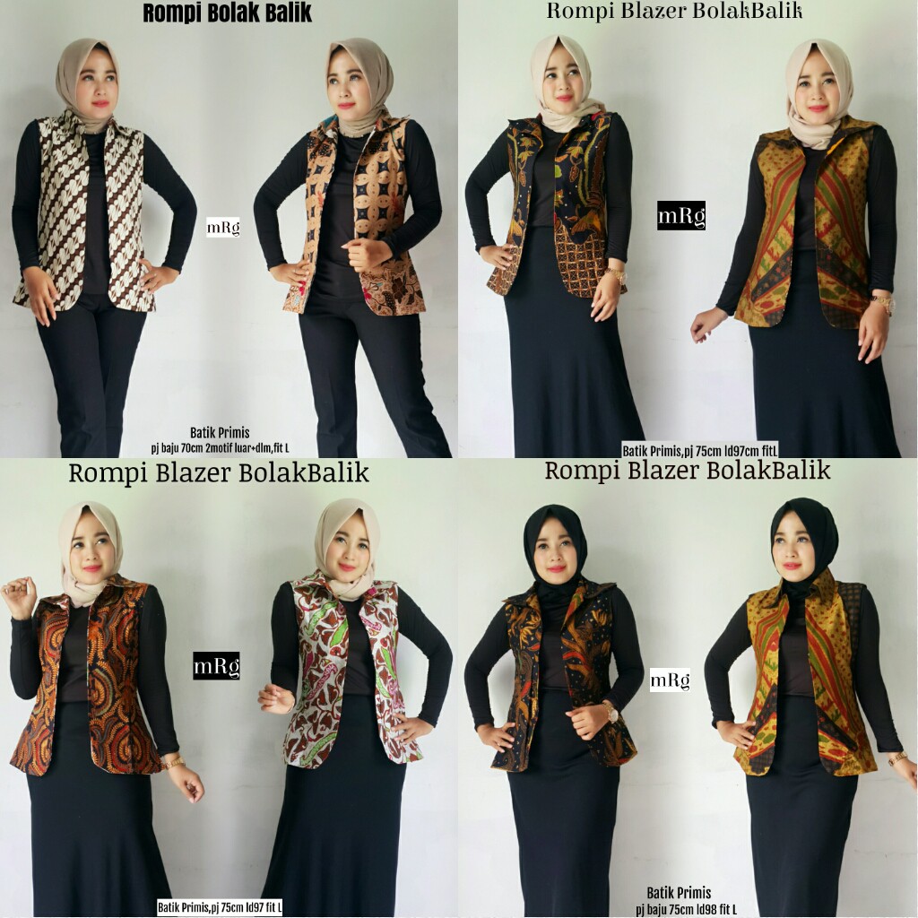 Rompi Batik Bolak Balik Sogan Shopee Indonesia