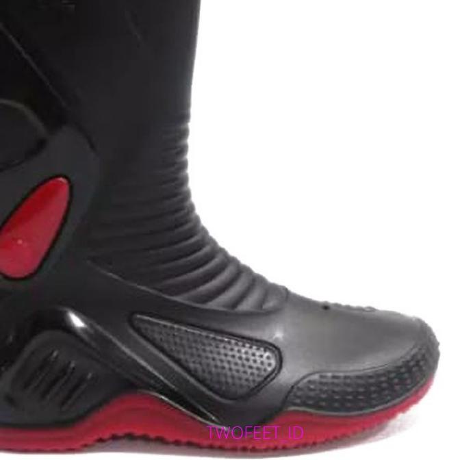 ✾ AP MOTO 2 - SEPATU AP BOOTS MOTO 2 - AP BOOTS MOTO 2 BLACK RED 38-45 - SEPATU BOOT SEPATU BIKERS ❀