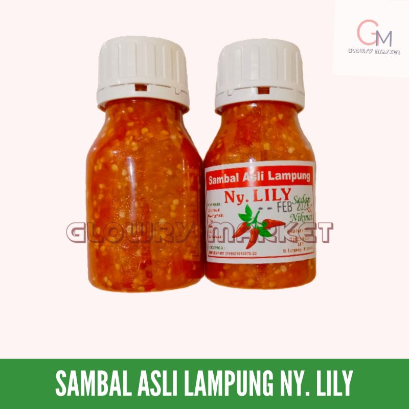 

SAMBAL LILY LAMPUNG ASLI 100% 350gr sambel lili lampung cabe lily saus lily