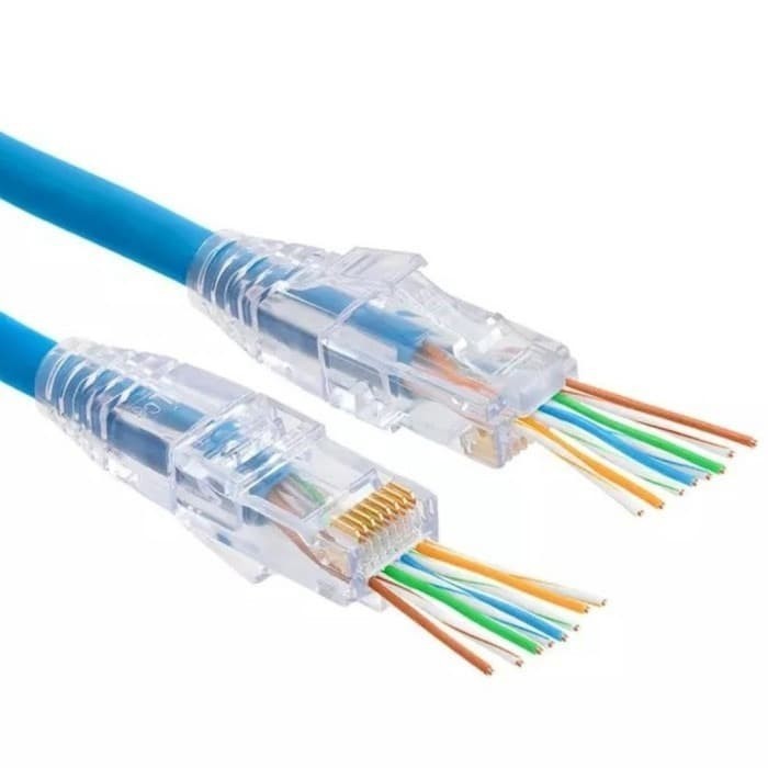 Konektor RJ45 Cat 6 EZ GOLD Li / Konektor anti gagal isi 50 pcs