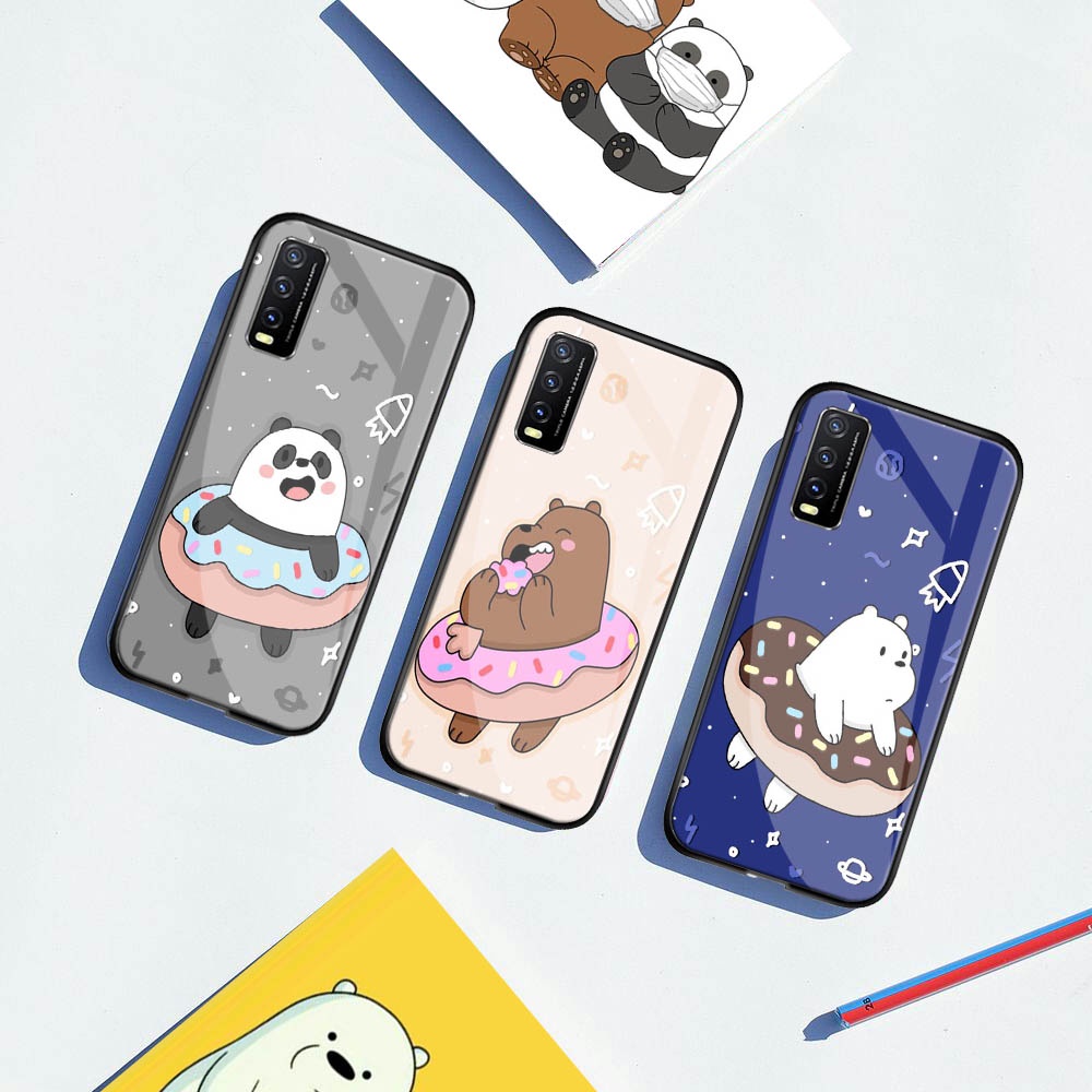 Softcase Glass Kaca For Vivo Y20/Y20i/Y20s - [SK 03] - Case Vivo Y20 - Casing Hp Vivo Y20i - Casing 