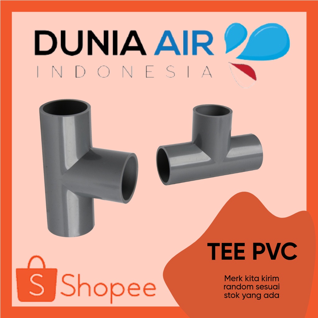 Jual TEE PVC AW 1" SOCKET SOKET SOK CABANG TIGA T PVC 1 INCH Shopee