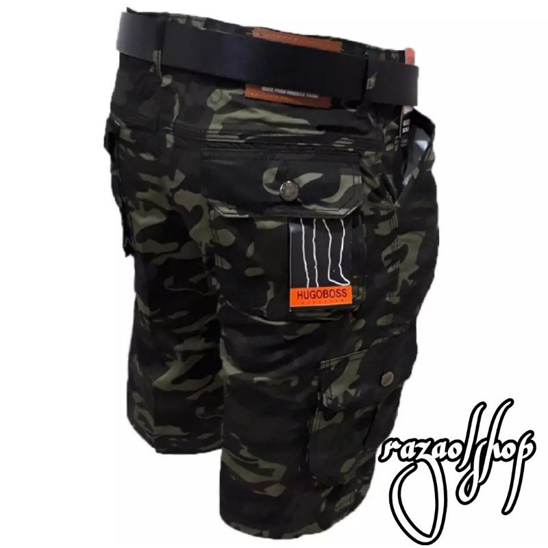 celana Pendek Cargo Pria/Celana pendek Loreng Pria/Celana Pendek Loreng Army Pria