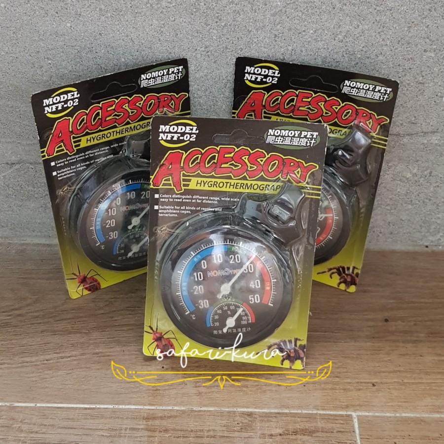 THERMOMETER HYGROMETER REPTIL TORTO INKUBATOR NOMOY MURAH AKURAT