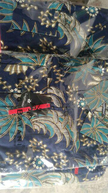 Odza Baju Pria Lengan Panjang Batik Modern Slimfit Pria Hem Solo