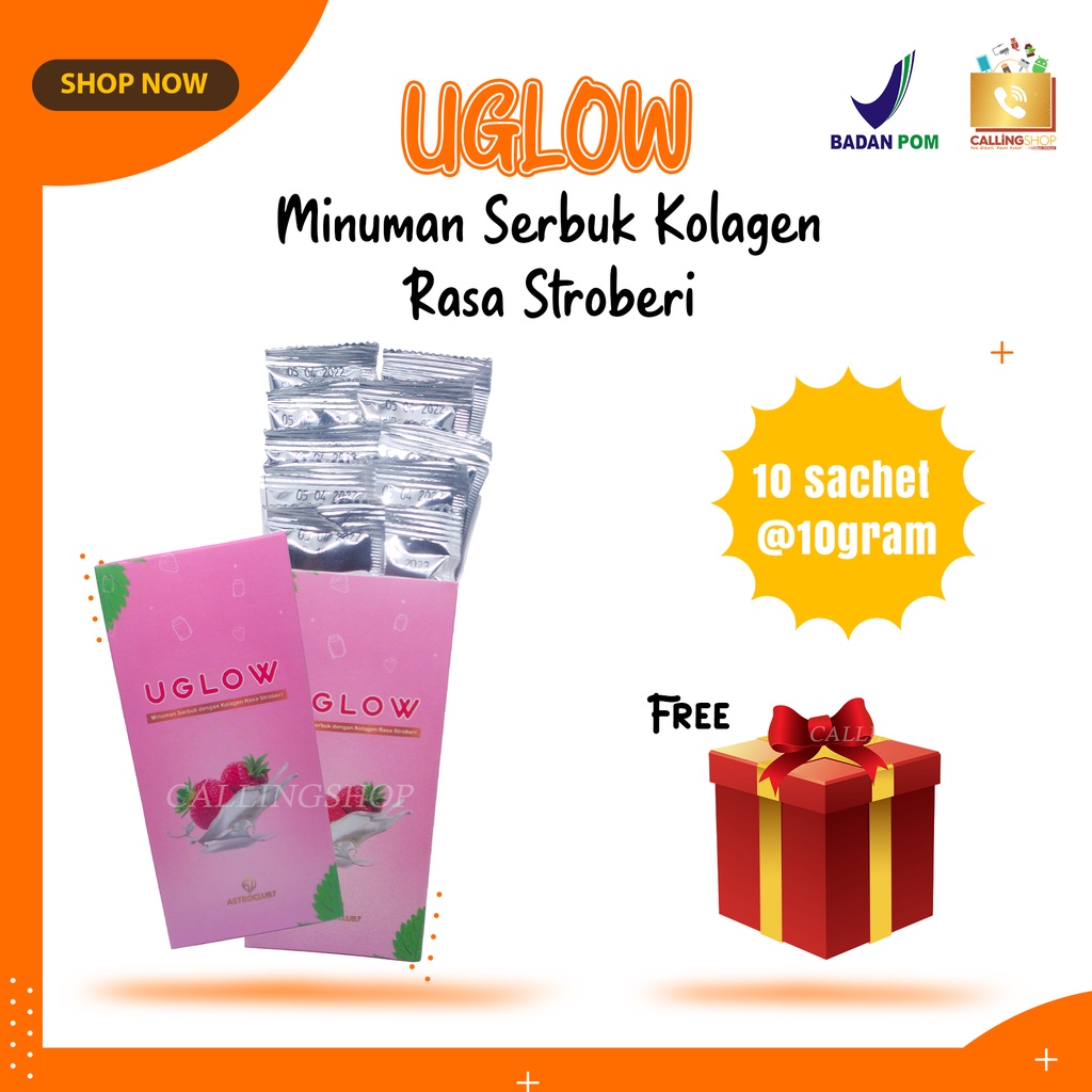 U-GLOW SUSU COLLAGEN DAN PEMUTIH BPOM