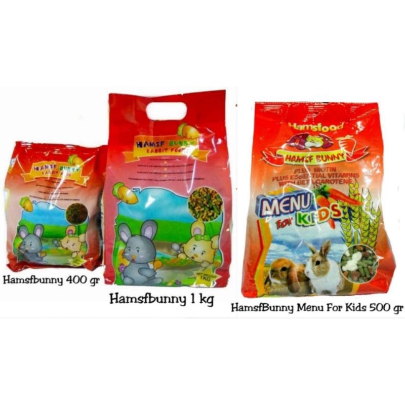 Hamsf bunny 400gram fraspack makanan makanan kelinci