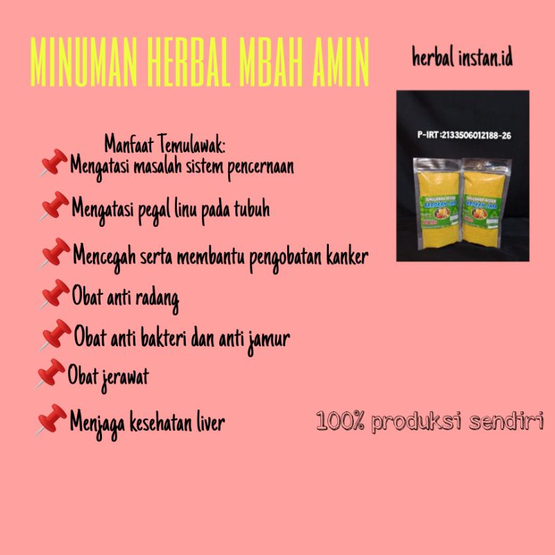 

SERBUK TEMULAWAK INSTAN MBAH.AMIN KEDIRI KEMASAN 1KG