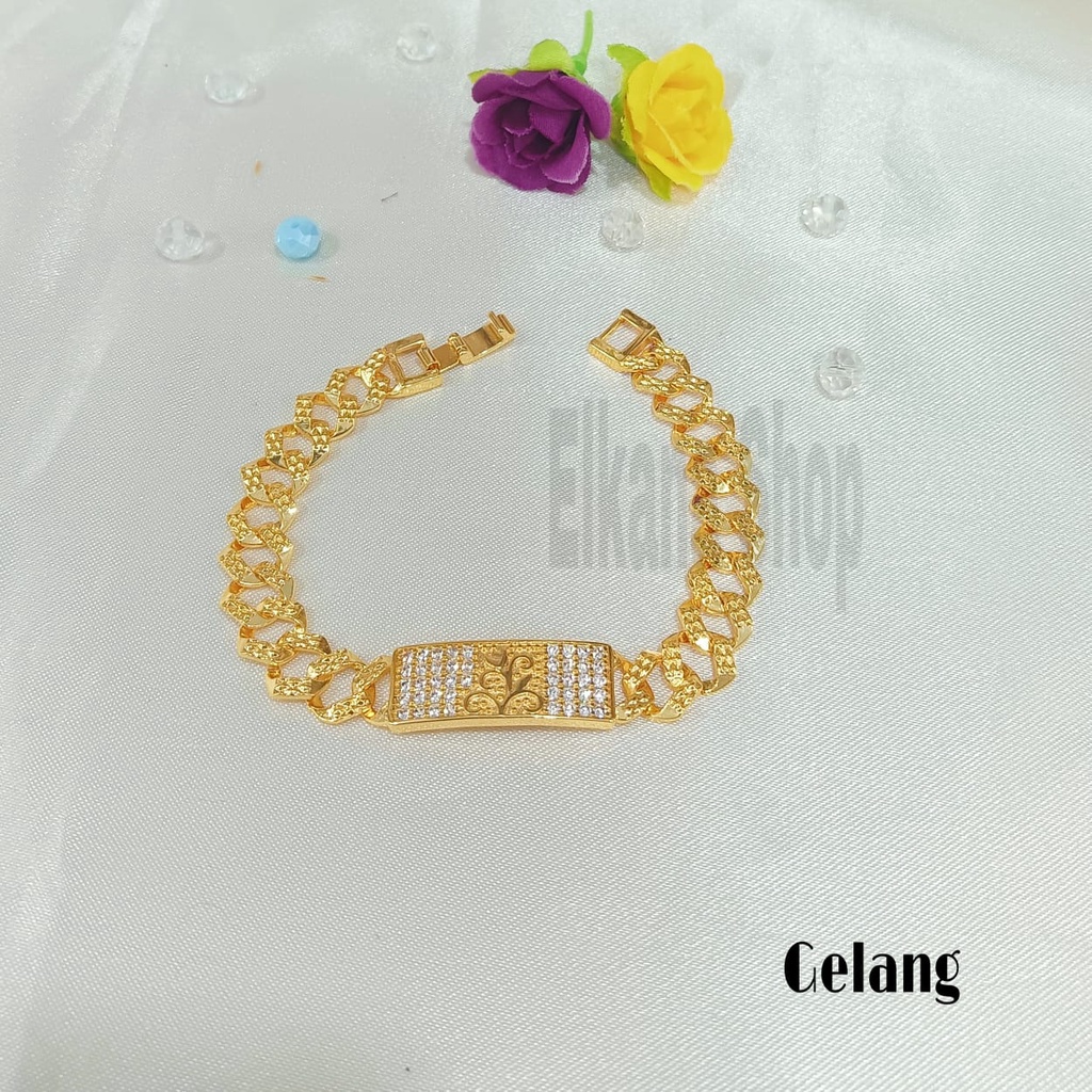 SET GELANG DAUN BUNGA BERKELAS PERHIASAN ANTI KARAT&amp;ANTI LUNTUR