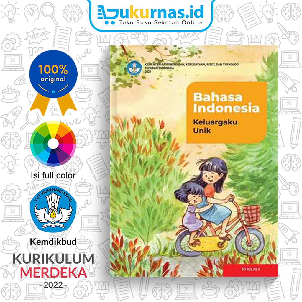 Jual Buku Bahasa Indonesia : Keluargaku Unik SD Kelas 2 K-Merdeka