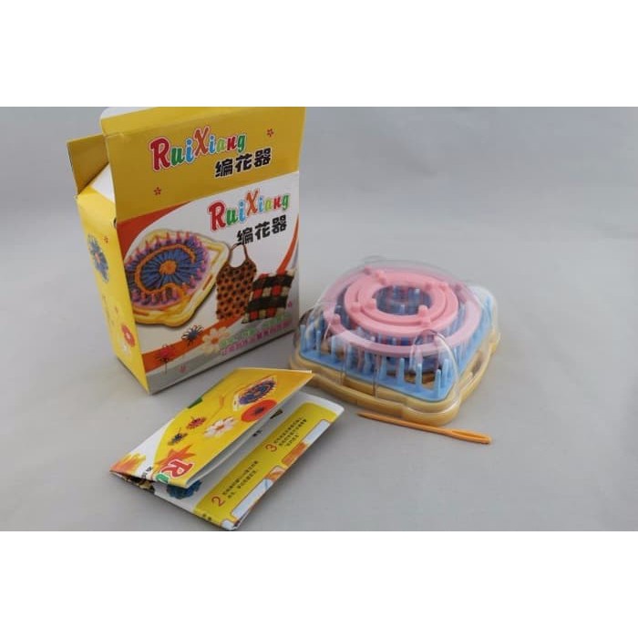 Knitting Flower Loom - Alat Rajut Motif Aneka Bunga (9pcs)