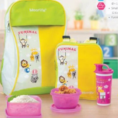 PROMO LAST STOCK Moorlife Funimal BTS LunchBox set/bekalmakananak/lunch box anak/bekal makan anak