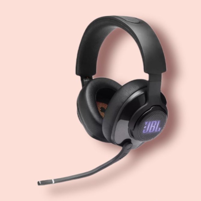 Headset JBL Quantum 400 Wired Over-Ear Gaming with RGB+Surround Sound - Garansi Resmi