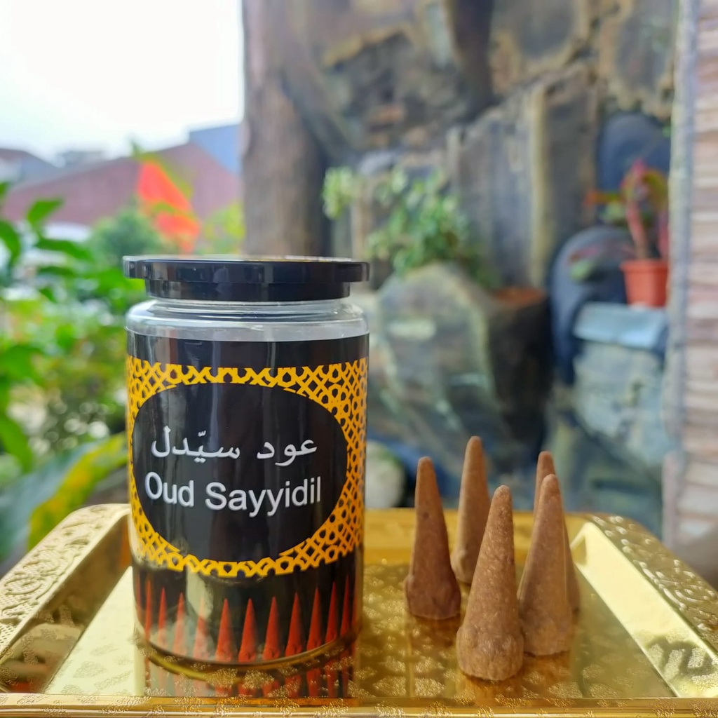 Bukhur Oud Sayyidil Aroma Sangat Kuat Buhur Berkulitas/ Buhur / Dupa / Buhur Kerucut / isi 20 Pcs