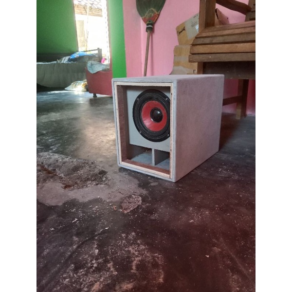 BOX SPEAKER MINIATUR MINI SCOOP 6 INCH MENTAHAN
