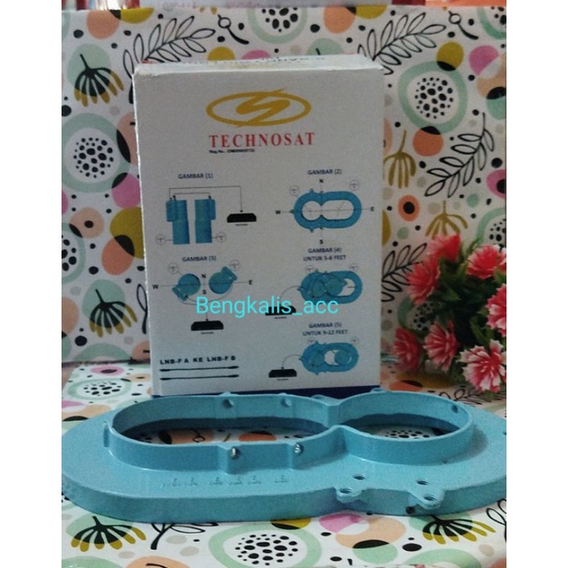 LNB GANDA TECHNOSAT TWIN C BAND + TAPAK