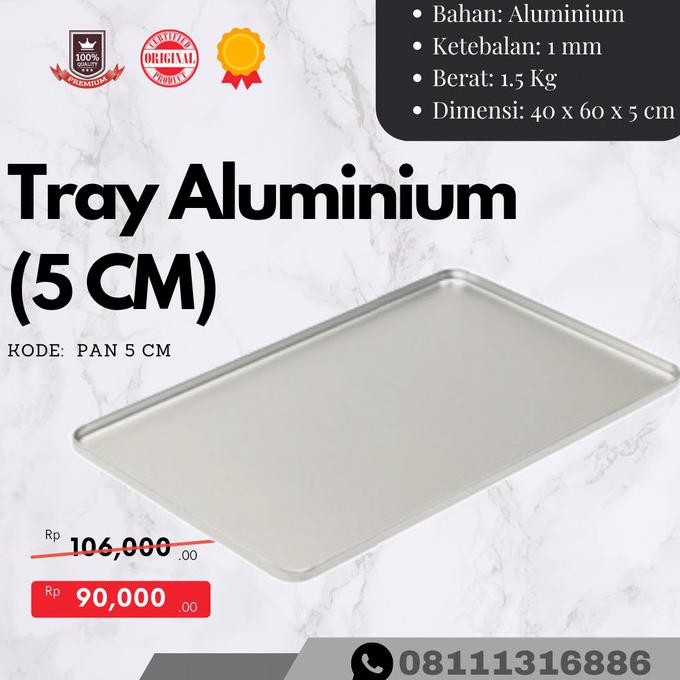 

Loyang Aluminium / Tray Aluminium 60X40X5 Cm Promo Hari Ini