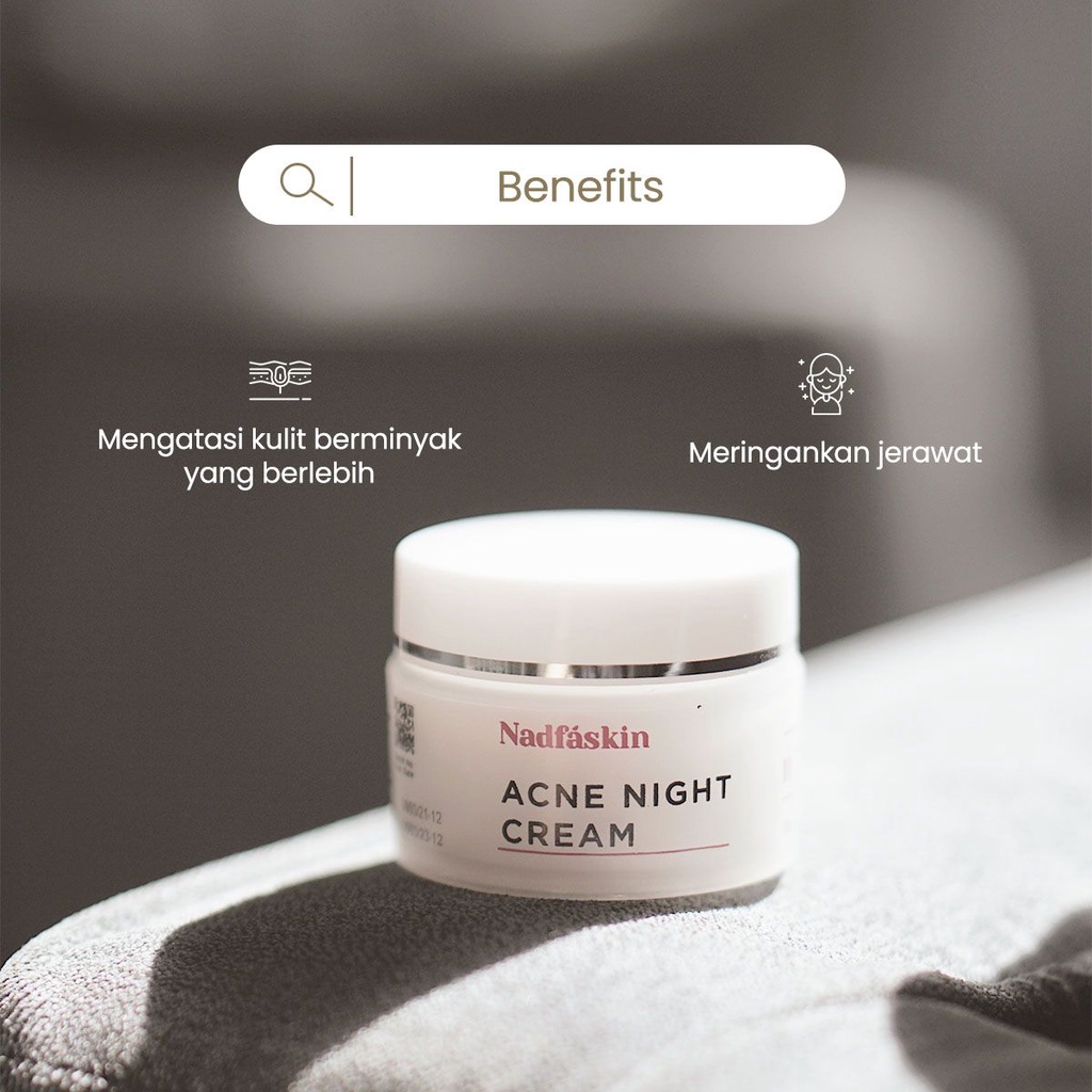 [NEW PACKAGING] Acne Night Cream 15gr &quot;Nadfaskin&quot;