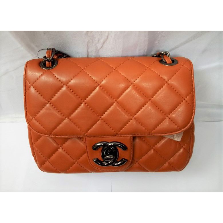 Tas Slempang Wanita Channel Size Medium Tali Rantai