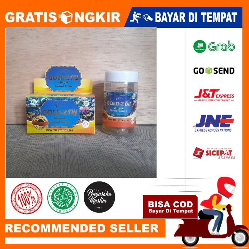 Gamat Emas Gold Z Oil POM BPOM Asli Original 60 kapsul Kapsul Minyak Ekstrak Gamat Emas original