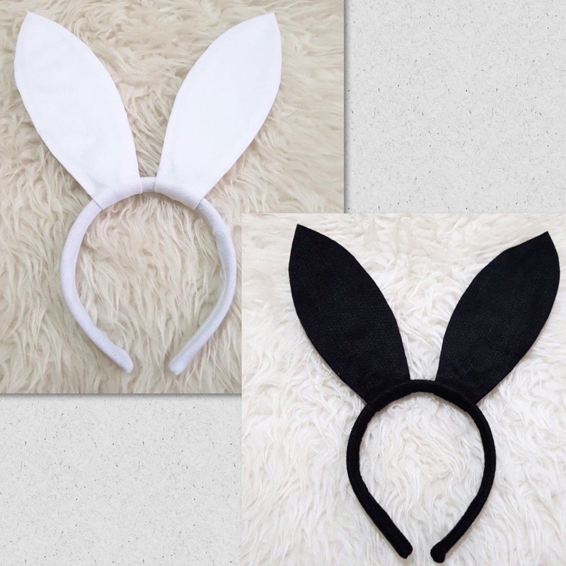 Bando Kelinci Hitam Kostum Halloween Black Bunny Cosplay Kelinci Cosplay Halloween Kostum Kelinci