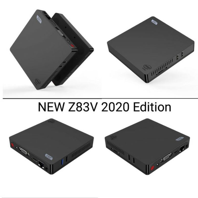 Mini PC Z83V 4/64GB VGA + HDMI Intel X5 Quadcore Z8350 Windows 10 WIFI