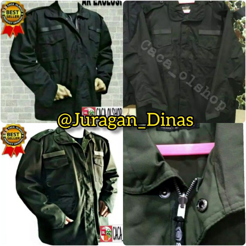 JAKET TNI POLRI Hijau Hitam Brimob Ijo Korea bolak balik AR Exclusive