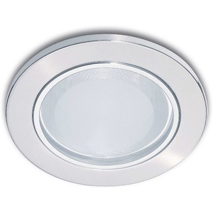 PHILIPS DOWNLIGHT 13802 Glass Recessed Nickel | Rumah Lampu E27 90mm dengan Kaca