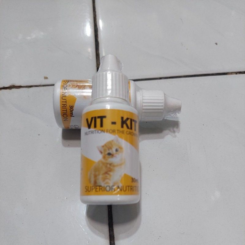 VIT KIT KUCING 30ML - Vitamin KITTEN ANAK KUCING PERTUMBUHAN DAN NAFSU Makan