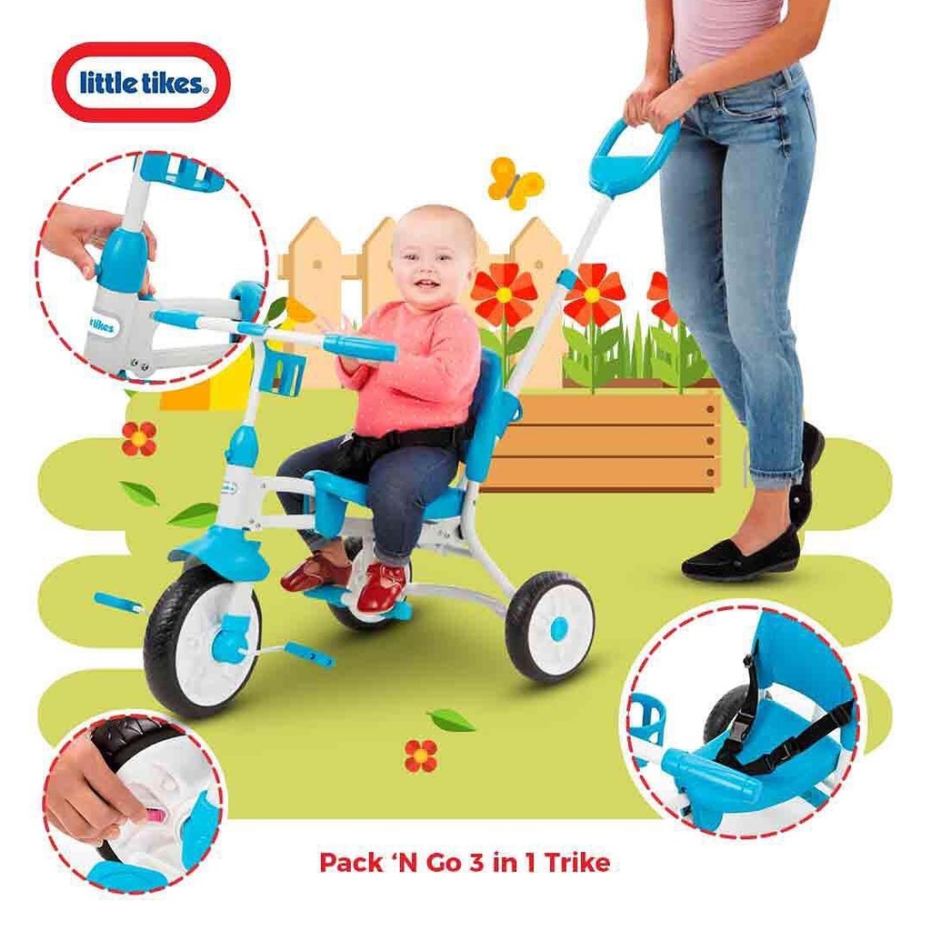 Little Tikes Pack n Go 3 in 1 Trike Sepeda Lipat Anak 3in1 Trike