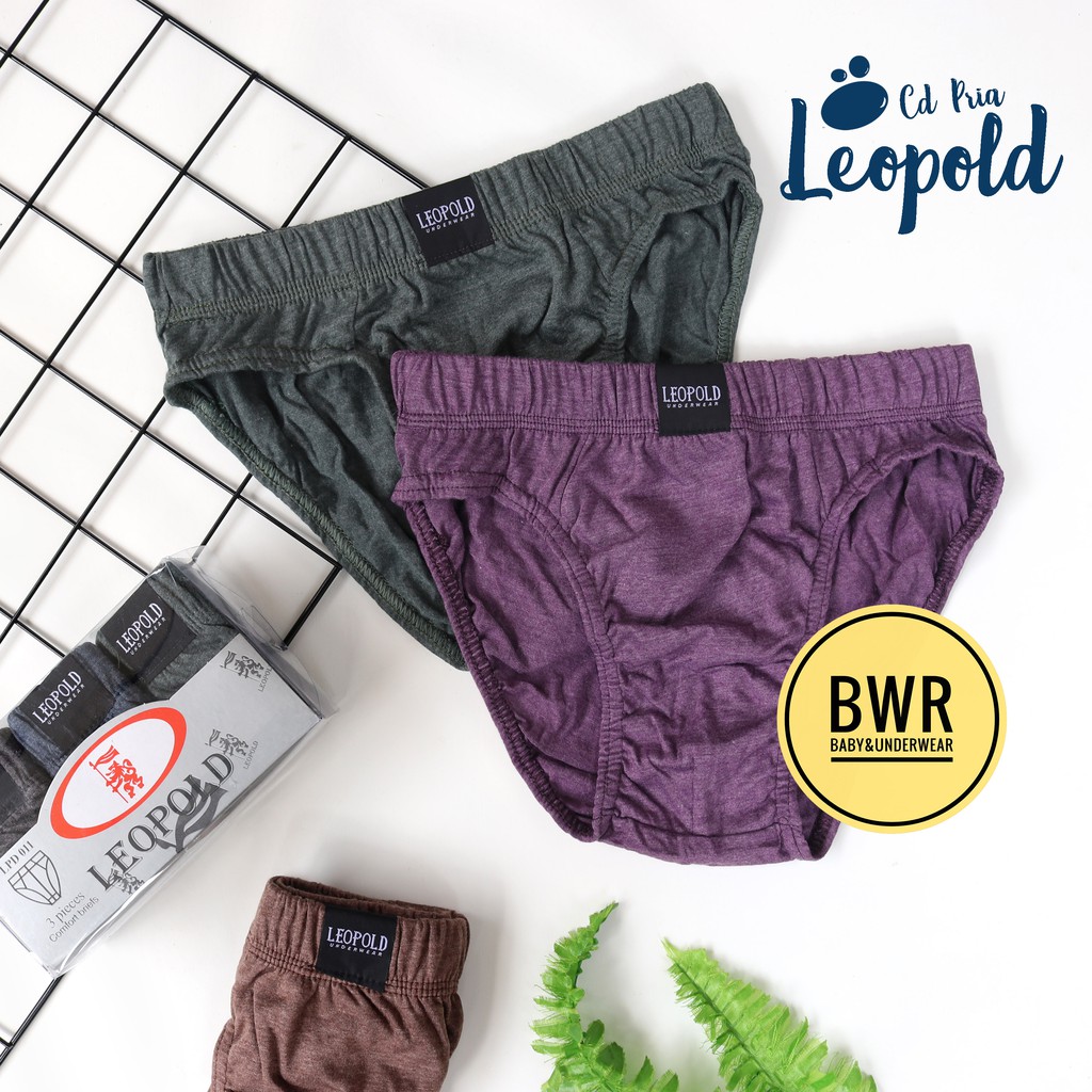 [ 3pc ] CD LEOPOLD MIKA | Celana Dalam Sempak Pria Dewasa Karet Kerut  CD Laki Laki - Bwr