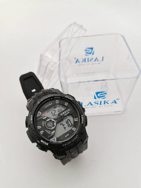 Jam tangan digital Sporty Pria water Resist Lasika 619