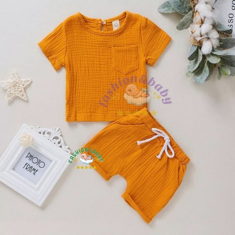 Setelan ORGANIK (SNI) // Stelan Kemeja Anak Bahan IMPORT PREMIUM