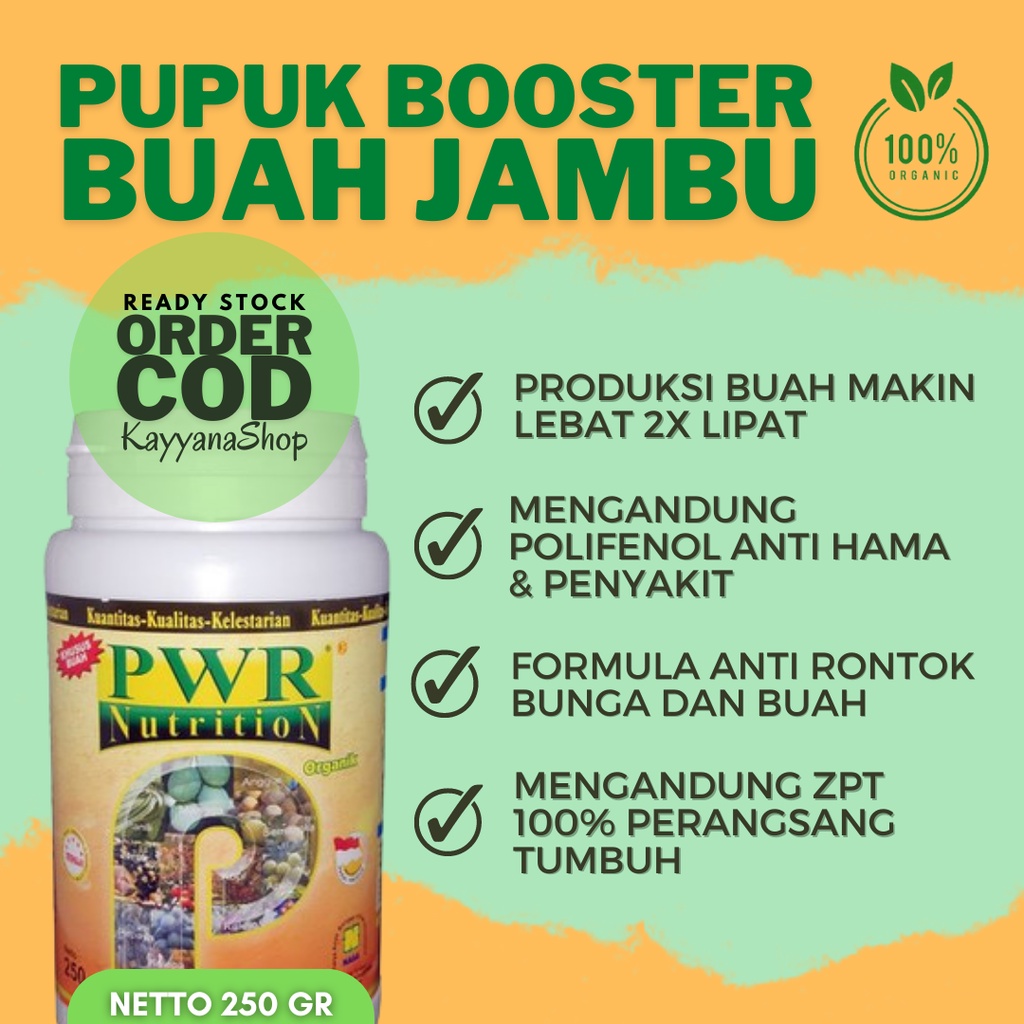 Pupuk Pelebat Buah Jambu / Pupuk Buah Jambu Biji Air Madu Jamaika Kristal Jamaika / Pupuk Jambu Air 