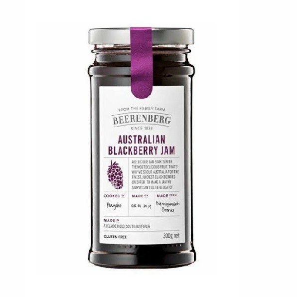 thumbnail interactive-video image 1 of Beerenberg Australian Blackberry Jam 300g - New, Glass Jar 1 of 2