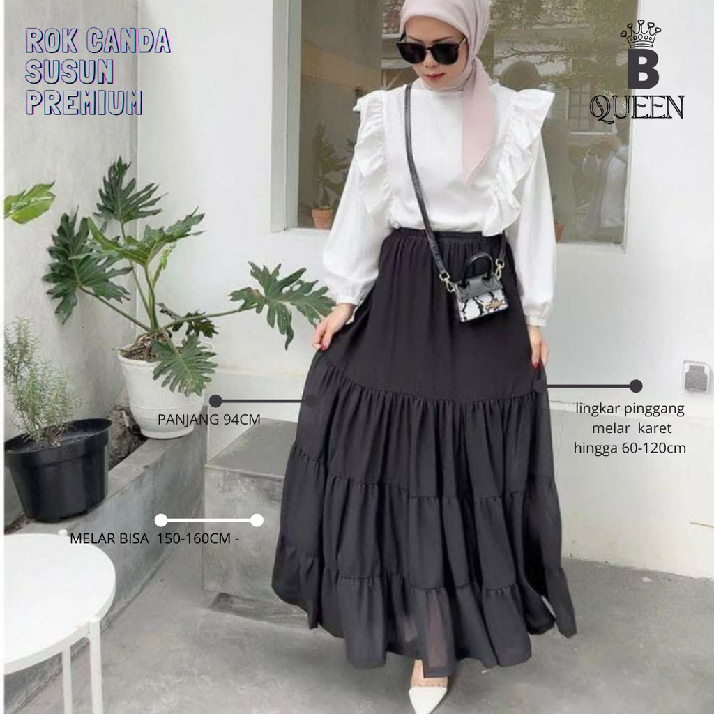 ROK PLISKET PREMIUM CANDA SUSUN TERBARU/rok plisket ootd terbaru/rok susun belka square