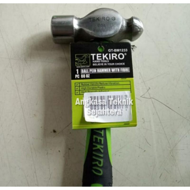 TEKIRO Palu besi konde gagang fiber 8oz